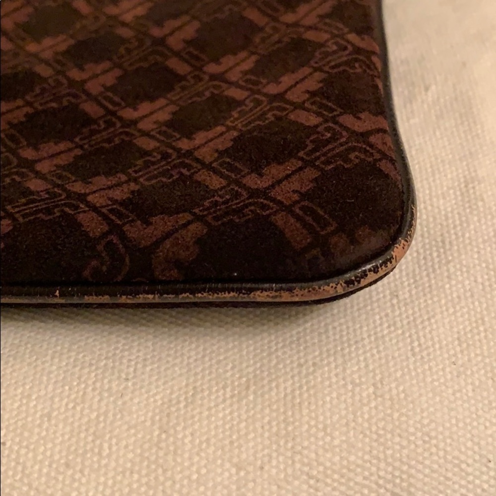 Vintage Salvatore Ferragamo Brown Logo Suede Bag - Picture 7 of 16